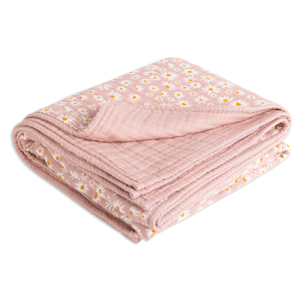 T28039,Babyletto,Daisy Muslin Quilt in GOTS Certified Organic Cotton