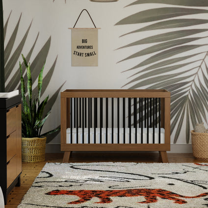 Hudson 3-in-1 Convertible Crib with Toddler Bed Conversion Kit
