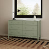 M27916LS,Babyletto,Swell 6-Drawer Assembled Dresser in Light Sage