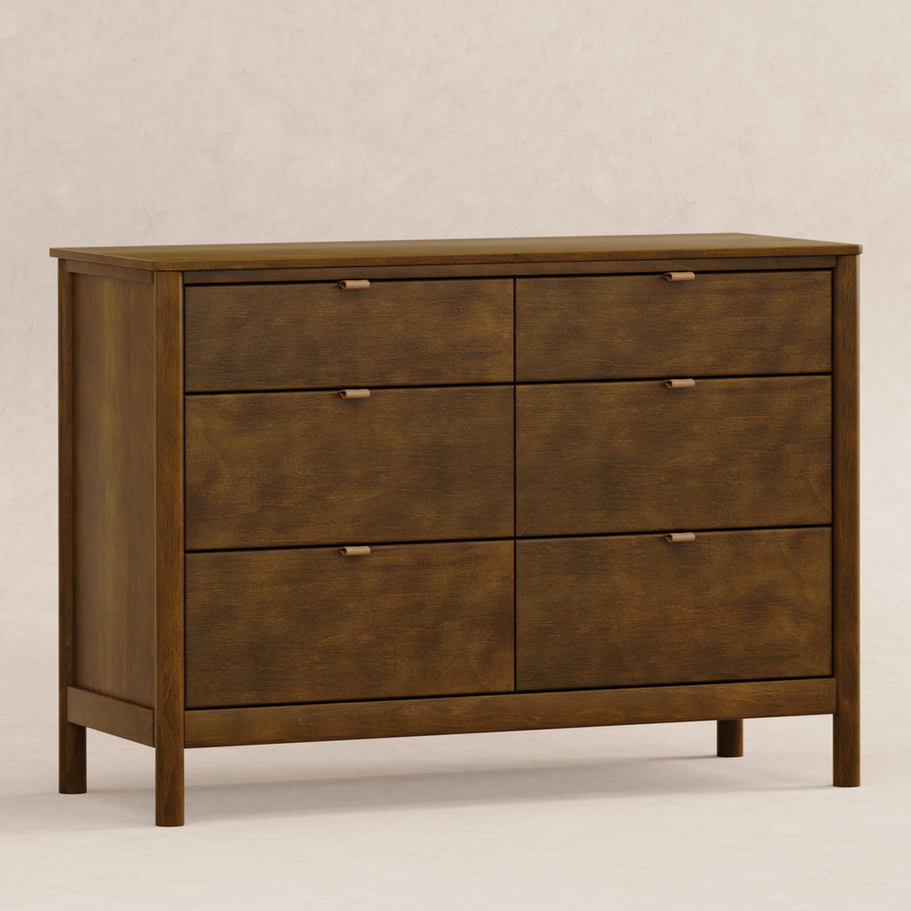 M25616NL,Babyletto,Bondi 6-Drawer Assembled Dresser in Natural Walnut