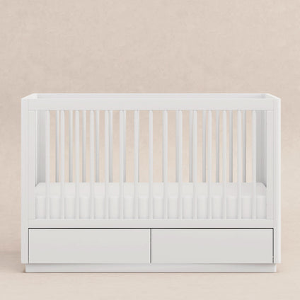 M21601W,Babyletto,Bento 3-in-1 Convertible Storage Crib w/Toddler Bed Conversion Kit in White