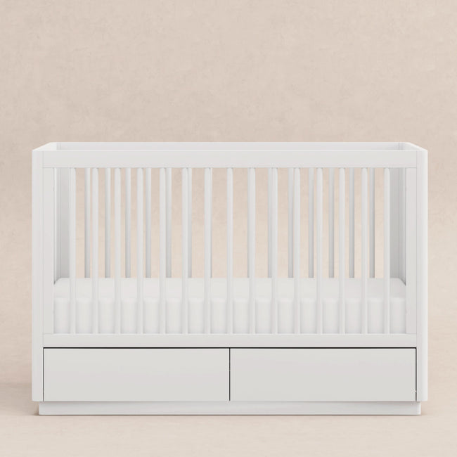 M21601W,Babyletto,Bento 3-in-1 Convertible Storage Crib w/Toddler Bed Conversion Kit in White