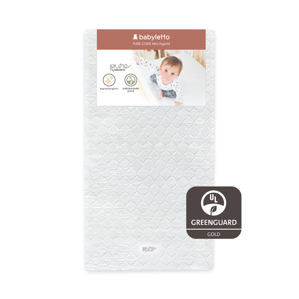 M5346C,Babyletto,Pure Core Non-Toxic Mini Crib Mattress with Hybrid Cover