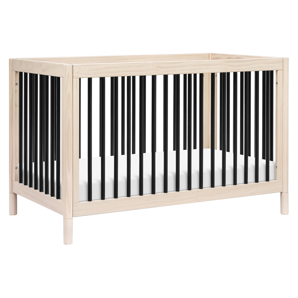 M12901NXB,Babyletto,Gelato 4-in-1 Convertible Crib w/Toddler Conversion Kit in Washed Natural/Black