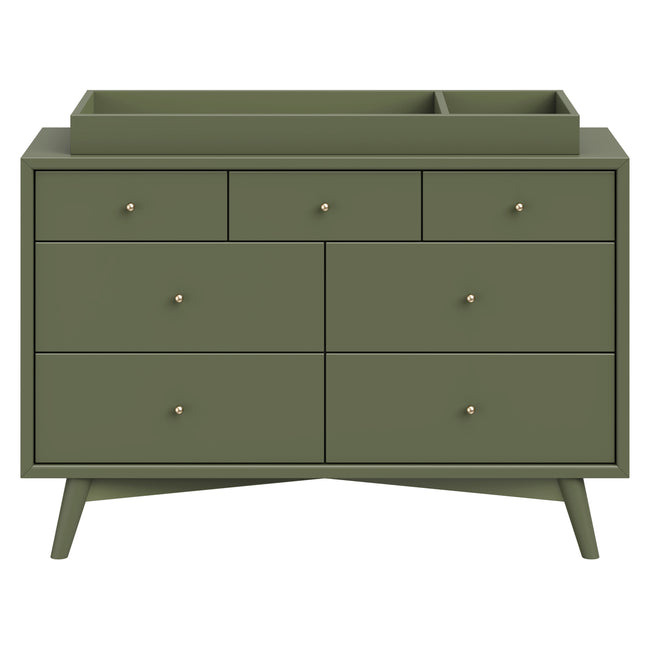 M15916OL,Babyletto,Palma 7-Drawer Double Dresser  Assembled in Olive