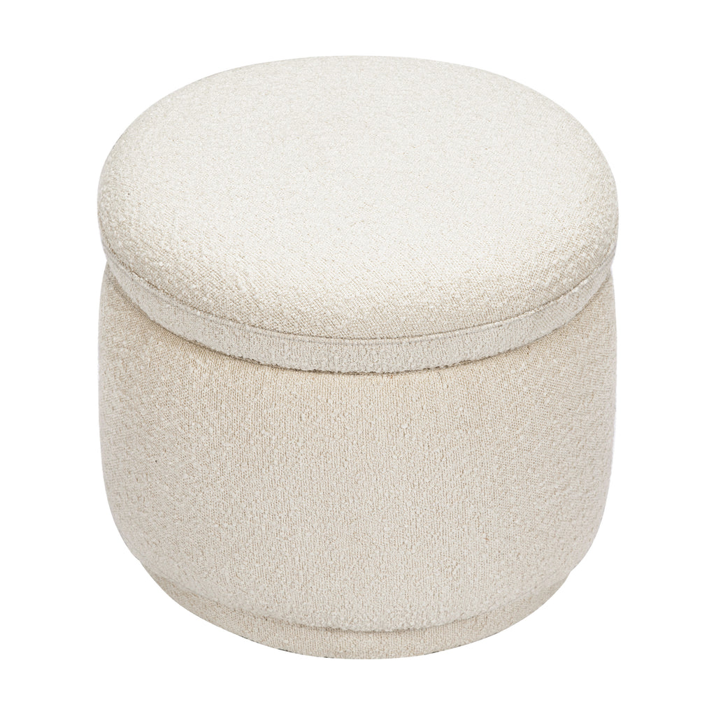 M22985WB,Babyletto,Enoki Storage Ottoman in Ivory Boucle