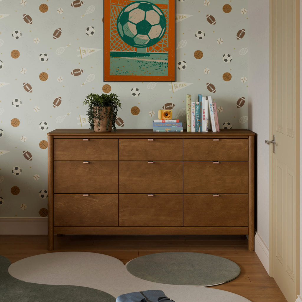M25928NL,Babyletto Kids,Bondi 9-Drawer Assembled Dresser in Natural Walnut