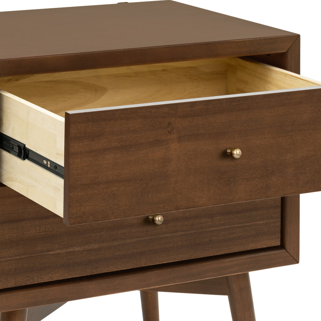 M15960NL,Babyletto,Palma Nightstand with USB Port  Assembled in Natural Walnut