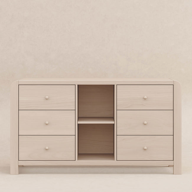 M18416NX,Babyletto Kids,TipToe 6-Drawer Assembled Dresser with Cubbies in Washed Natural