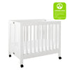 M6698W,Babyletto,Origami Mini Crib in White Finish
