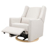 M11288FCSLB,Babyletto,Kiwi Glider Recliner w/ Electronic Control and USB in Fog Chatham Stripe Performance Eco-Weave w/LB