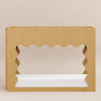 M31194HY,Babyletto Kids,Lido Wave Convertible Bunk Bed in Honey