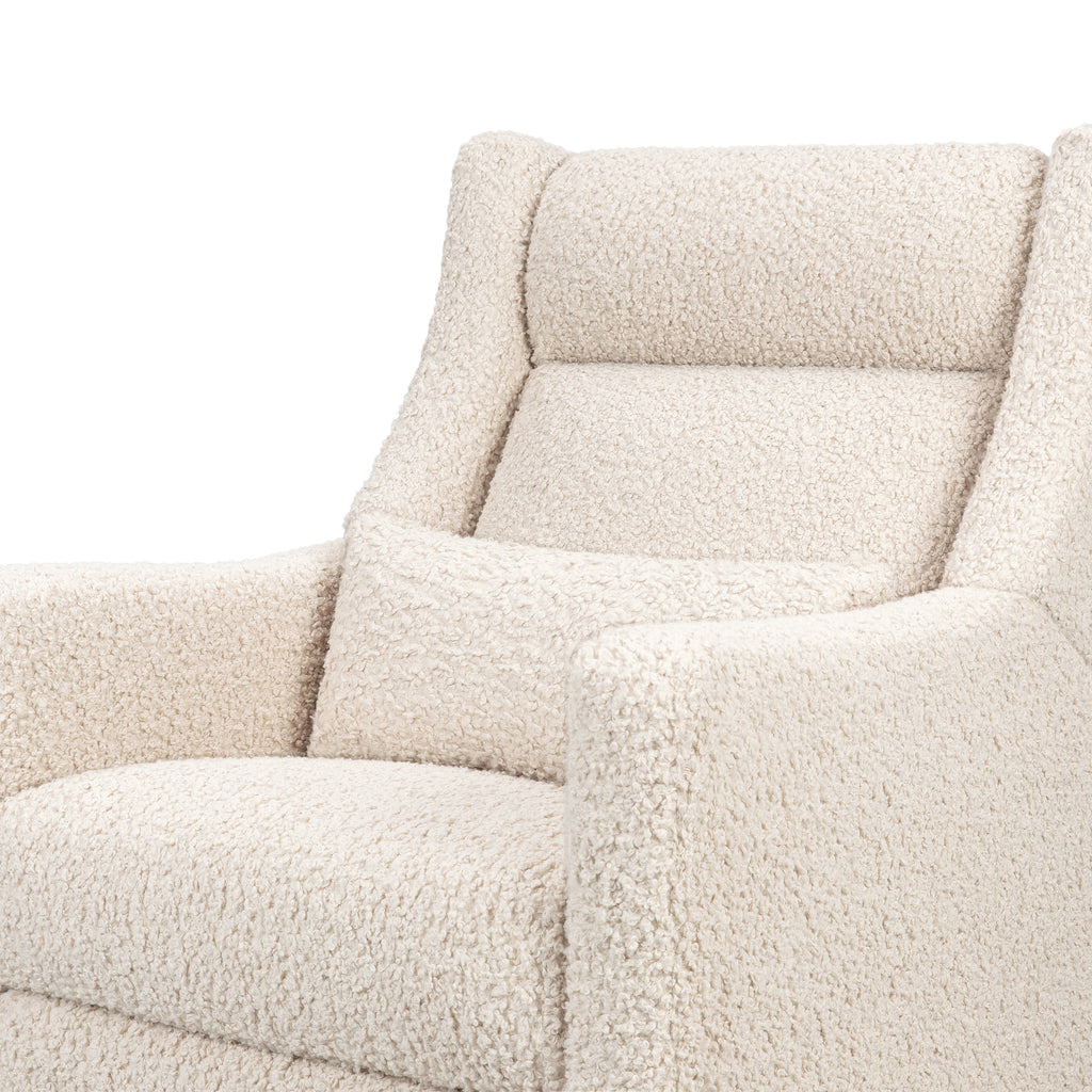 M11286AT,Babyletto,Kiwi Plus Power Glider Recliner w/ Power Headrest in Almond Teddy Loop