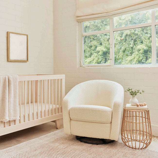 M5887WB,Babyletto,Madison Swivel Glider in Ivory Boucle