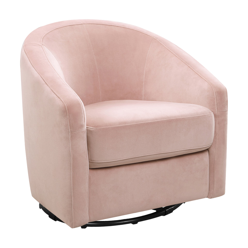 M5887BPV,Babyletto,Madison Swivel Glider in Blush Pink Velvet