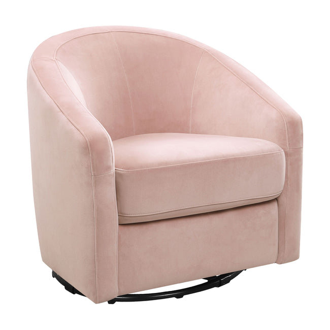 M5887BPV,Babyletto,Madison Swivel Glider in Blush Pink Velvet