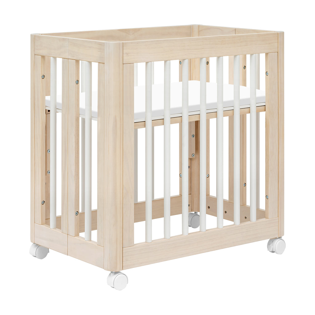 M23401NXW,Babyletto,Yuzu 8-in-1 Convertible Crib w/All-Stages Conversion in Washed Natural/White