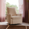 M20977CSG,Babyletto,Cali Flange Gliding Swivel Recliner in Chai Shearling