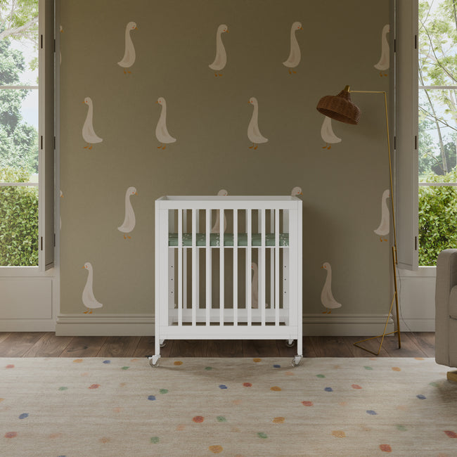 M30880W,Babyletto,Rolli 9-in-1 Convertible All-Stages® Crib w/ Bassinet & Toddler Bed Kits in White