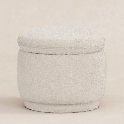 M22985WB,Babyletto,Enoki Storage Ottoman in Ivory Boucle