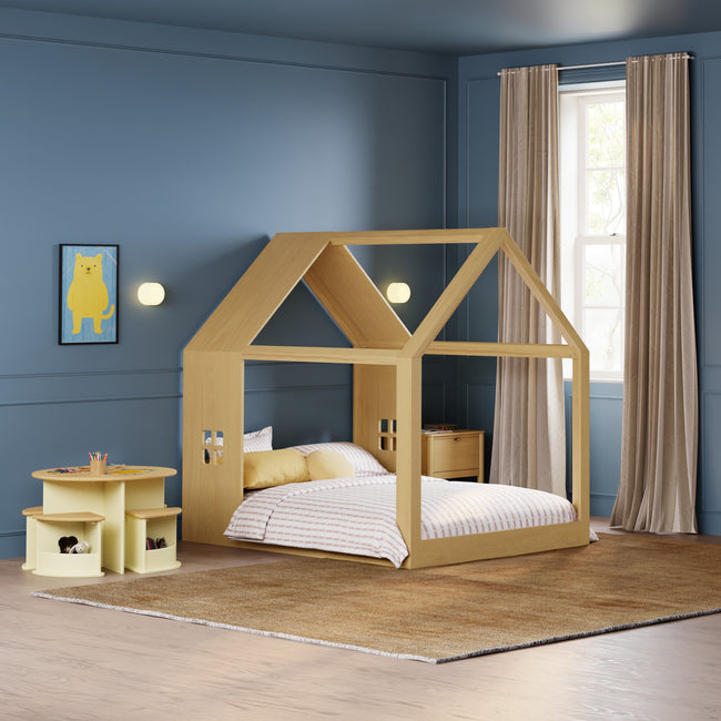 M32889HY,Babyletto Kids,Uchi Montessori-Inspired House Full Bed in Honey