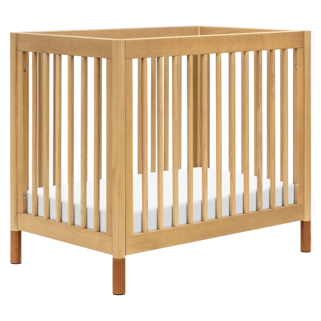 M12998HYVTL,Babyletto,Gelato 4-in-1 Convertible Mini Crib and Twin bed in Honey with Vegan Tan Leather Feet