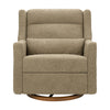 M11278LTDB,Babyletto,Kiwi Plus Chair and a Half Power Glider Recliner in Latte Teddy Loop w/ Dark Wood Base