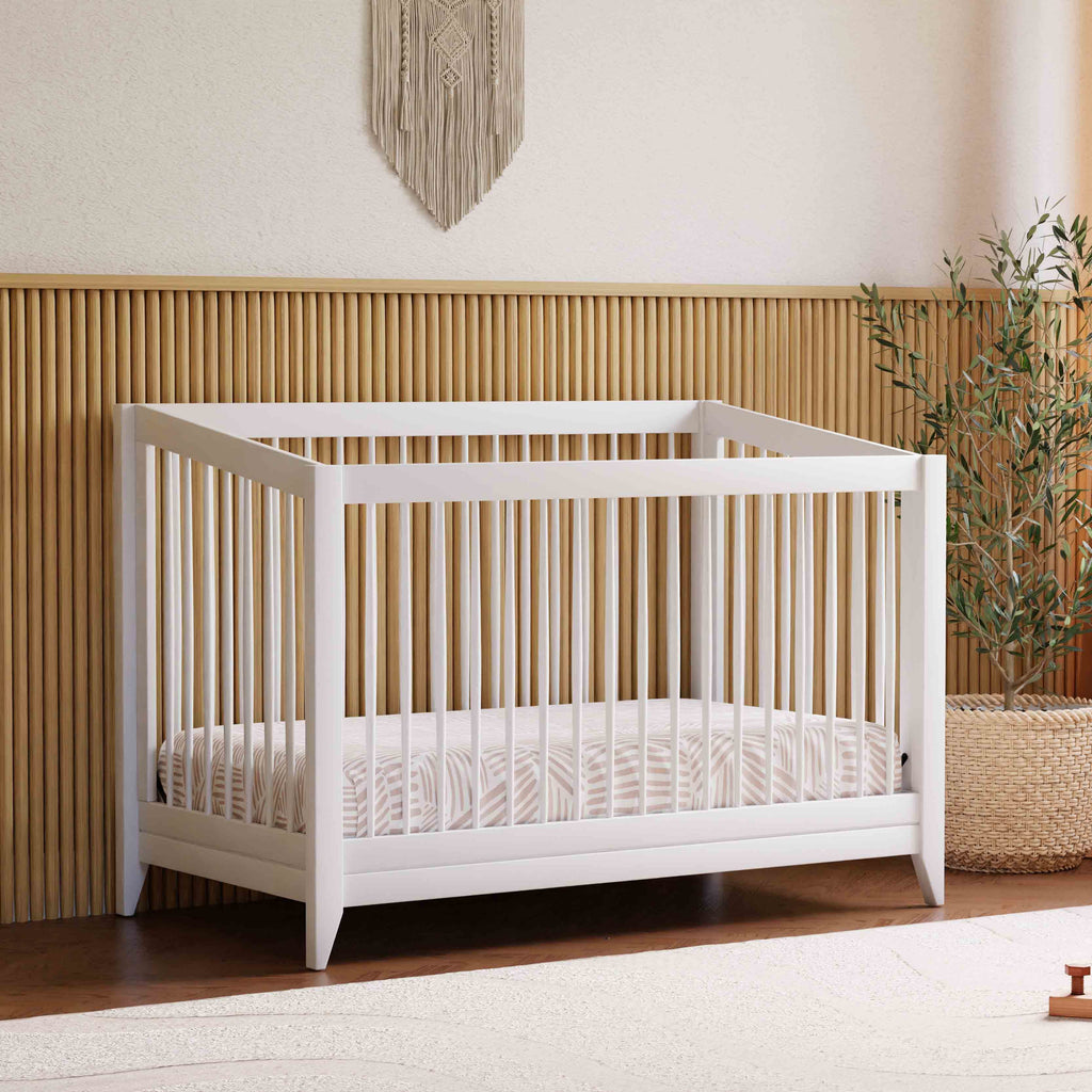 M10301W,Babyletto,Sprout 4-in-1 Convertible Crib w/Toddler Bed Conversion Kit in White Finish