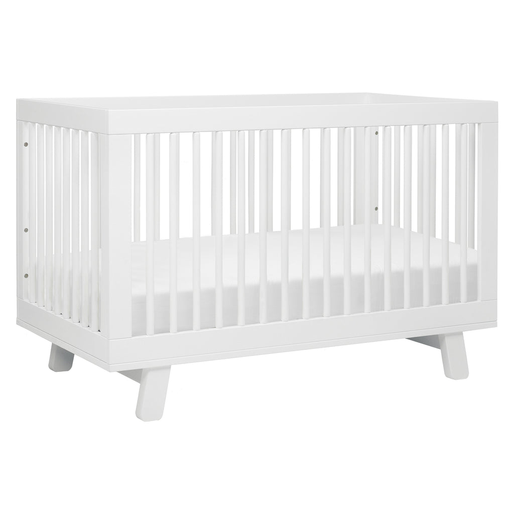 M4201W,Babyletto,Hudson 3-in-1 Convertible Crib w/Toddler Bed Conversion Kit in White Finish