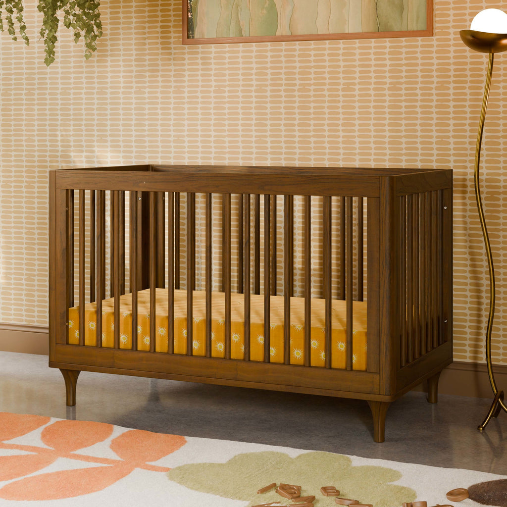 M9001NL,Babyletto,Lolly 3-in-1 Convertible Crib w/Toddler Bed Conversion in Natural Walnut