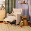 M11283PBEW,Babyletto,Kiwi Deluxe Power Glider Recliner w/Heat&Massage in Performance Beach Eco-Weave