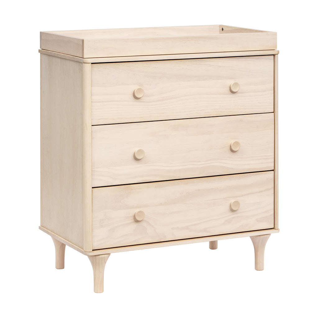 M9023NX,Babyletto,Lolly 3-Drawer Changer Dresser w/Removable Changing Tray in Washed Natural