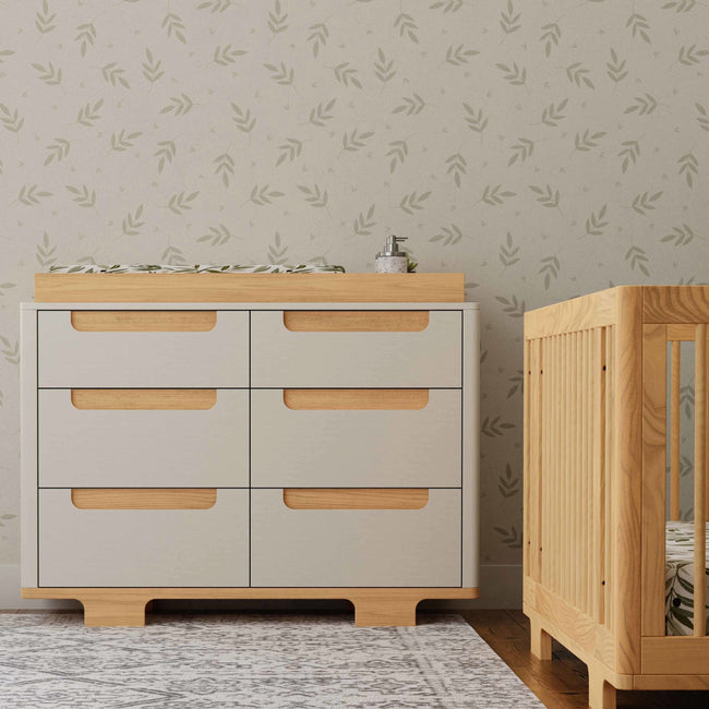 M23426WN,Babyletto,Yuzu 6-Drawer Dresser in White/Natural