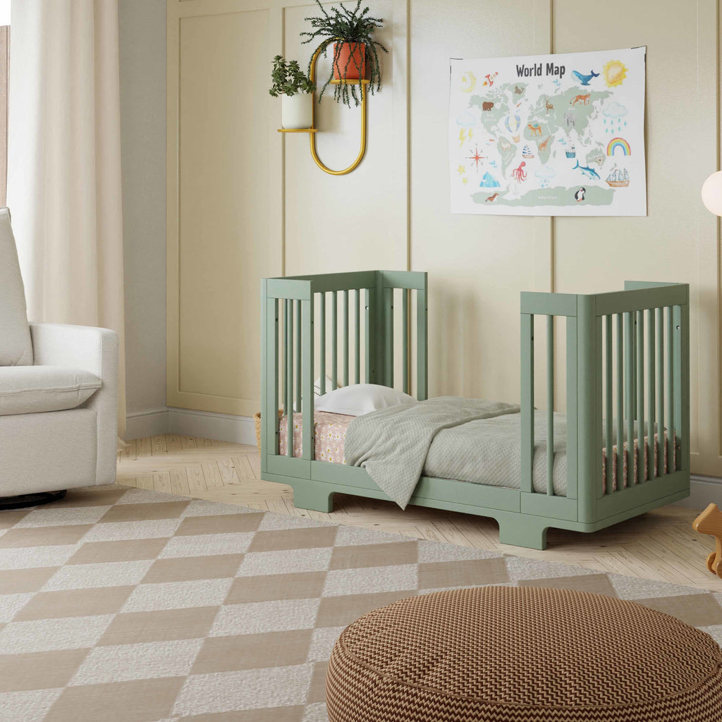 M23401LS,Babyletto,Yuzu 8-in-1 Convertible Crib w/All-Stages Conversion Kits in Light Sage