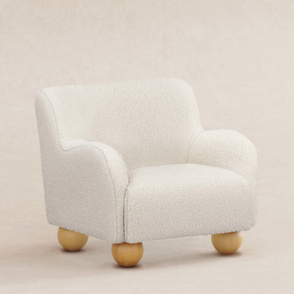 M31903PWB,Babyletto Kids,Swoops Kids Chair in Performance Ivory Boucle