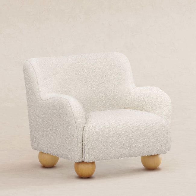 M31903PWB,Babyletto Kids,Swoops Kids Chair in Performance Ivory Boucle