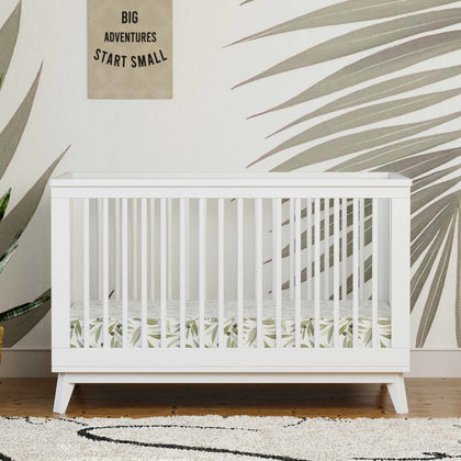 M5801W,Babyletto,Scoot 3-in-1 Convertible Crib w/Toddler Bed Conversion Kit in White