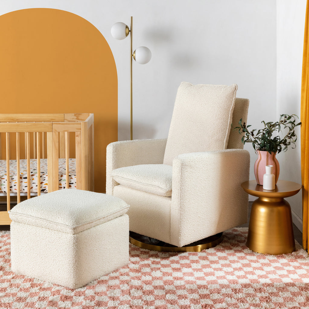 Nursery storage ottoman best sale