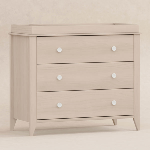 M10323NXW,Babyletto,Sprout 3-Drawer Changer Dresser in Washed Natural and White