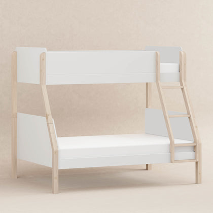 M18495WNX,Babyletto Kids,TipToe Twin-Over-Full Bunk Bed in White and Washed Natural