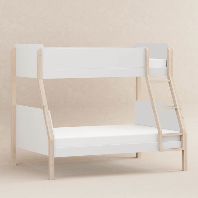 M18495WNX,Babyletto Kids,TipToe Twin-Over-Full Bunk Bed in White and Washed Natural