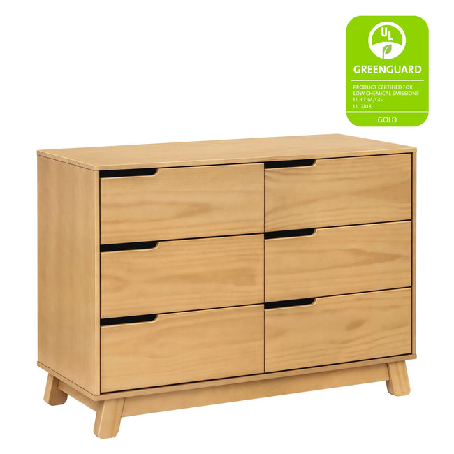 M4216HY,Babyletto,Hudson 6-Drawer Double Dresser  Assembled in Honey