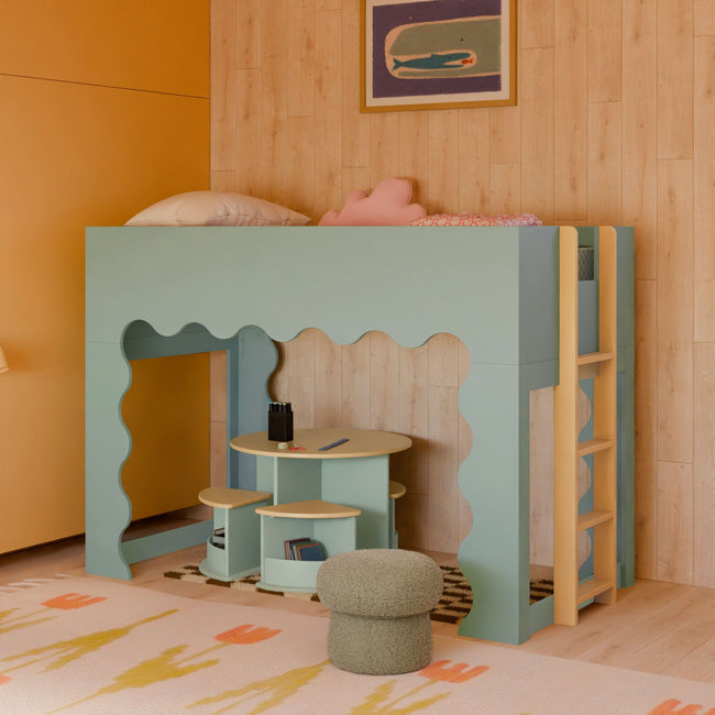 M31720LSHY,Babyletto Kids,Nessa Nesting Play Table in Light Sage and Honey