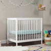 M12998WNX,Babyletto,Gelato 4-in-1 Convertible Mini Crib and Twin bed in White Finish w/Washed Natural Feet