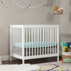 M12998WNX,Babyletto,Gelato 4-in-1 Convertible Mini Crib and Twin bed in White Finish w/Washed Natural Feet