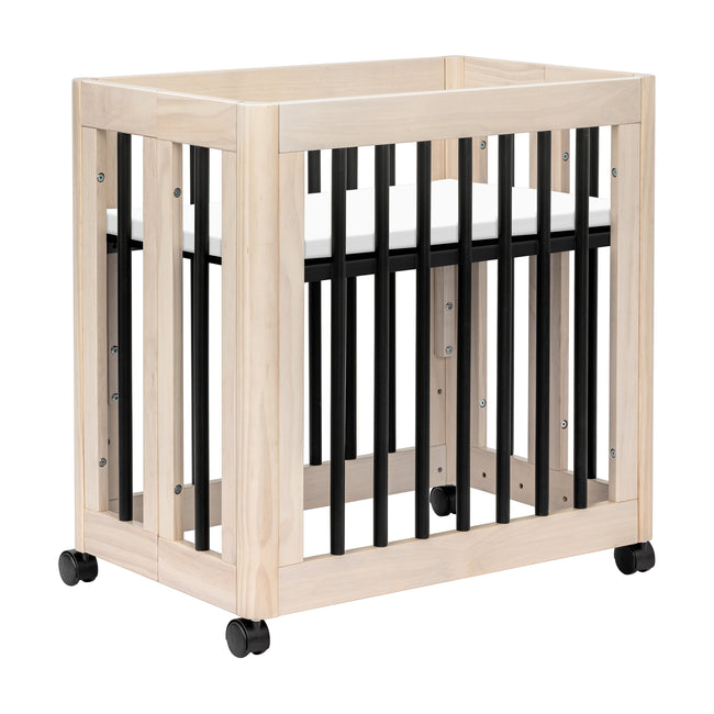 M23401NXB,Babyletto,Yuzu 8-in-1 Convertible Crib w/All-Stages Conversion in Washed Natural/Black