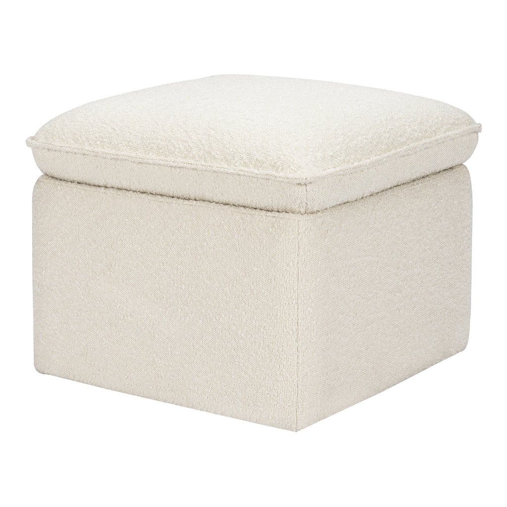 M20985WB,Babyletto,Cali Storage Ottoman in Ivory Boucle