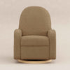 M23188CTSLB,Babyletto,Nami Glider Recliner w/ Electronic Control and USB in Cortado Shearling with Light Wood Base