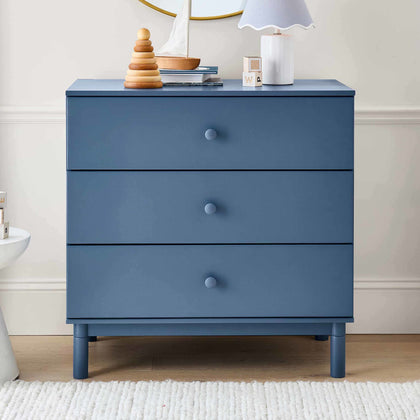 M12923CVB,Babyletto,Gelato 3-Drawer Changer Dresser w/Removable Changing Tray in Cove Blue