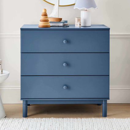 M12923CVB,Babyletto,Gelato 3-Drawer Changer Dresser w/Removable Changing Tray in Cove Blue